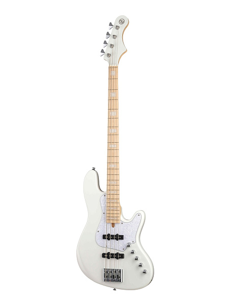 NJS4-WHT Elrick NJS Series Бас-гитара, белая, с чехлом, Cort