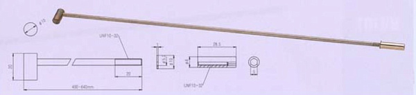 RS-003-620 Анкерный стержень, 620мм, Metallor