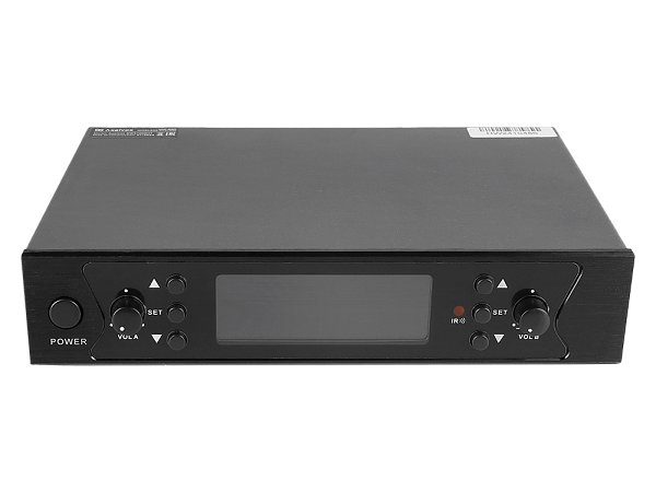 Микрофонная радиосистема Axelvox [DWS7000HT (LT Bundle)] UHF 710-726 MHz, 2 x 32 канала, LCD дисплей, 2х ИК порт, 2x поясных передатчика, 2x головной микрофон, 2x петличный микрофон