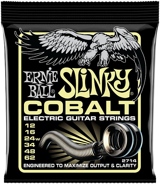 ERNIE BALL 2714 Cobalt Slinky Mammoth 12-62 - Струны для электрогитары
