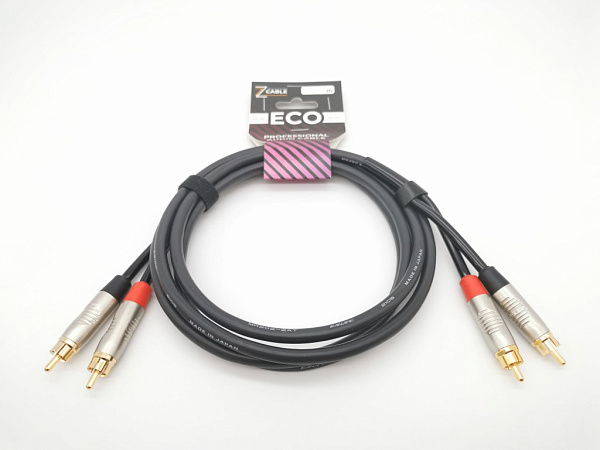 E27-2RCA-2RCA-0200-0 Кабель аудио 2хRCA-2хRCA, 2м, ZZcable