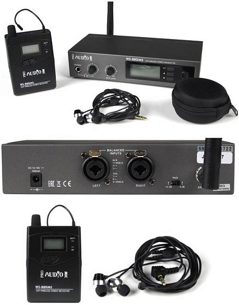 PROAUDIO WS-880IMS - Система ушного мониторинга