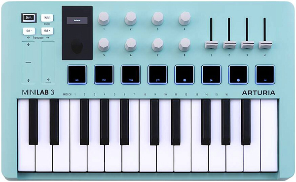 ARTURIA MiniLAB 3 Aquamarine - MIDI-клавиатура
