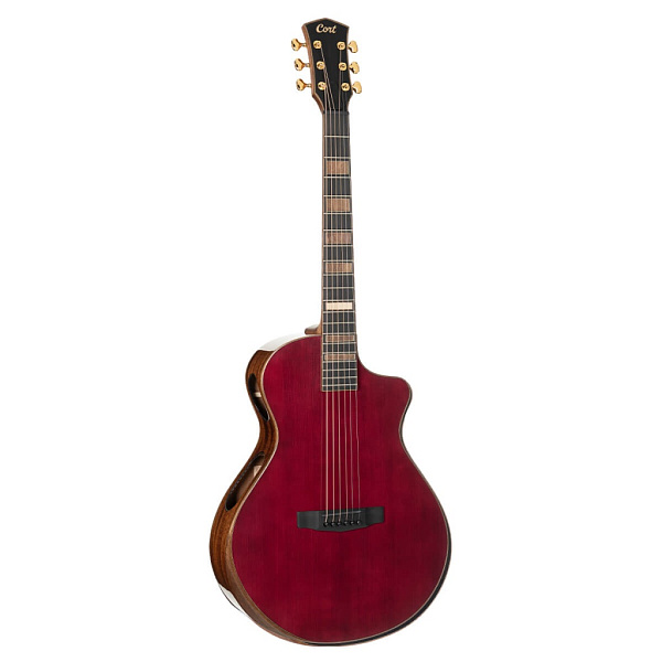 Modern-Burgundy-WCASE-TBD Masterpiece Series Электро-акустическая гитара, с чехлом, Cort