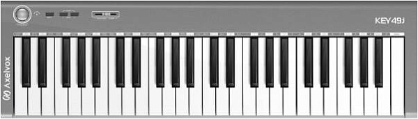 AXELVOX KEY49j Grey - MIDI-клавиатура