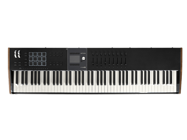 MIDI клавиатура [231642] Arturia [KeyLAB 88 MK3 Black] 88 клавиш, полновзвешенная с velocity&aftertouch, молоточковая механика Fatar