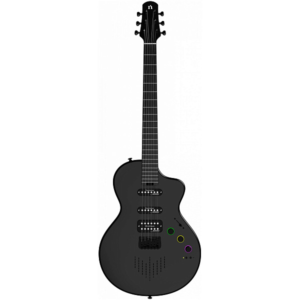 NEBULA SEEKER Cosmic Black - Смарт электрогитара со встроенным процессором, цвет чёрный