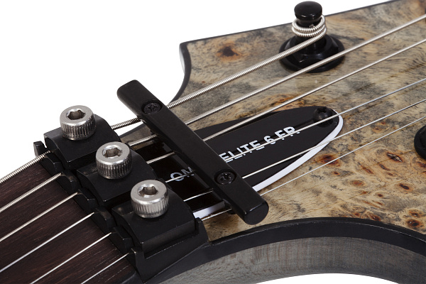 Электрогитара SCHECTER [OMEN ELITE-6 FR CHAR]  6-струнная, корпус: красное дерево, топ: кап, гриф: клен, накладка: палисандр, 24 лада, FloydRose цвет: Charcoal (CHAR)