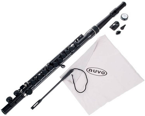 NUVO Student Flute - Black флейта, студенческая модель, материал - пластик,...
