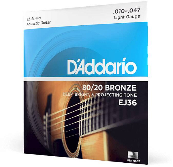 D'ADDARIO EJ36 - Струны для акустической 12-струнной гитары