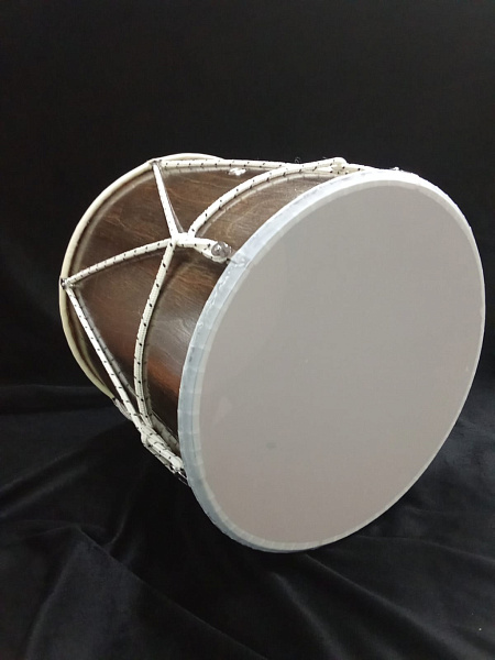 MZ-B14-LewK Барабан кавказский 14", лак эбеновое дерево, с чехлом, MEZZO