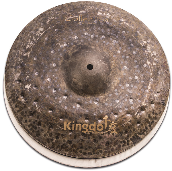 Комплект тарелок: Hi-Hat14" [COLLECTION DRY SET 14"+16"+18"+20"] KINGDO [COLLECTION DRY SET 14"+16"+18"+20"] Crash16",Crash18",Ride20" специальное окисление, ручная работа, сплав В20