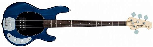 STERLING StingRay Trans Blue Satin - Бас-гитара 4 струны