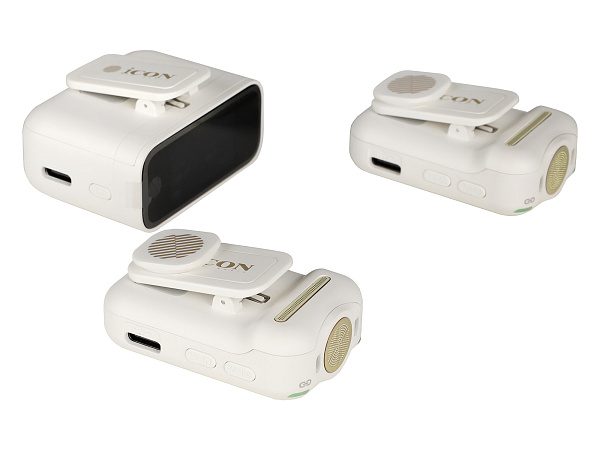Радиосистема микрофонная Icon [AirMic Pro White] передатчик с микрофоном/приемник: 2/1, всенаправленный, 2.4 ГГц, дистанция: 250 м, время работы приемника/передатчика: 8/8 ч, цвет: белый