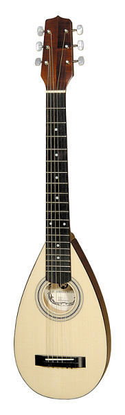 S1250 (S1125) Travel Guitar Гитара овальная с чехлом Hora