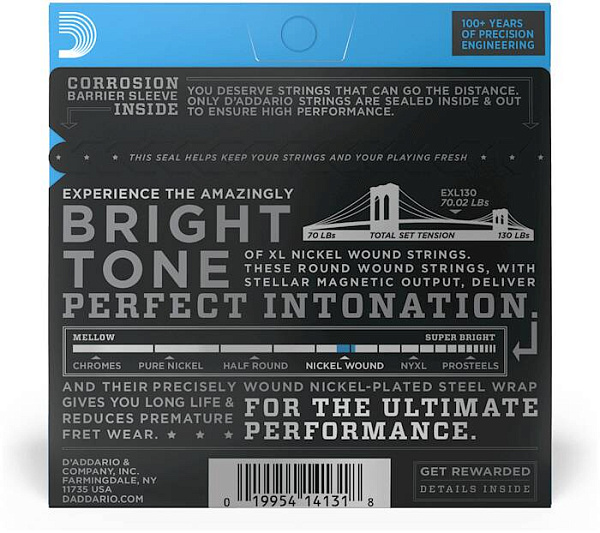 D'ADDARIO EXL130 - Струны для электрогитары