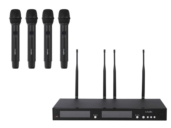 RWS-4HD Беспроводная микрофонная система, 4 ручных передатчика, LAudio