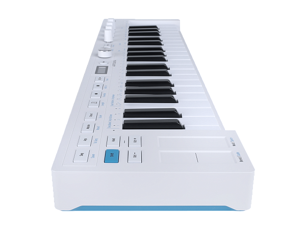 MIDI клавиатура Arturia [KeyStep 37 MK2] 37 клавиш с чувствительностью к силе нажатия и послекасанием, OLED-экран, секвенсор, арпеджиатор, 4х 3,5-мм CV-Out, MIDI-In/Out, Sync I/O, вход для педали сустейна/экспрессии (TRS), Type-C