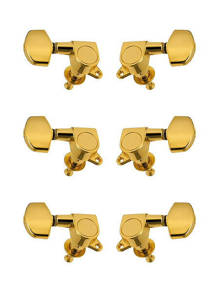 J-01-GD-3+3-Metallor Колки для гитары 3+3, золото, Metallor