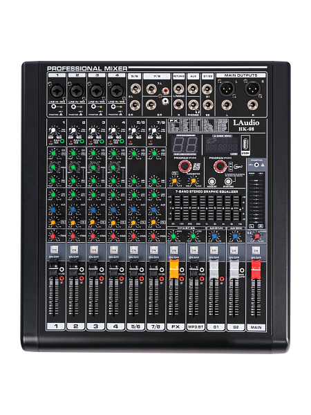 HK-08 Микшерный пульт, 8 каналов, серия PRO, LAudio