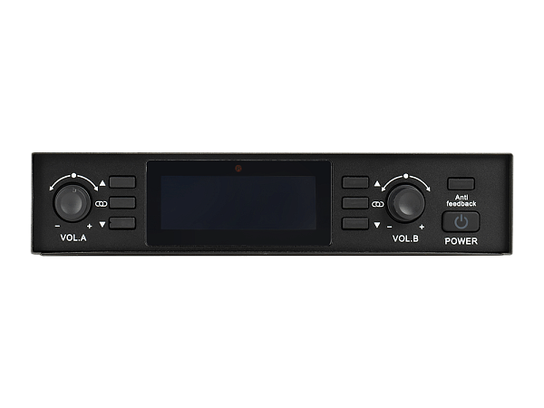 Микрофонная радиосистема Axelvox [DX800FK] UHF 650 - 758 MHz, подавитель обратной связи, цифровая модуляция, LCD дисплей, DSP, ручной микрофон - 2 шт.