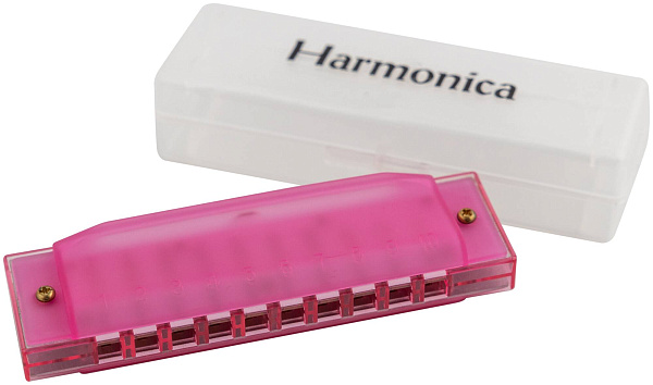 BEE DF10A-3 PINK - Губная гармоника диатоническая