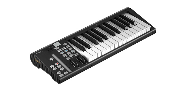 MIDI клавиатура [110105A2033] Icon [Artist 25X] USB MIDI клавиатура, 25 полувзв. клавиш, сенсорный фейдер, 3-х сегм. LED дисплей, колеса Pitch&Modulation, двухфунк. энкодер с 11-ти сегм. LED индикатором, 18 назн. кнопок, разъемы 2х1/4" TRS Jack, 2x USB-C