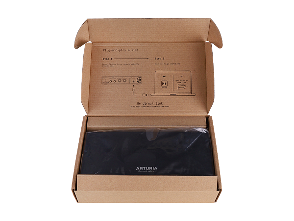 Аудиоинтерфейс USB [800102] Arturia [MiniFuse 2 Black] 24бит/192кГц, два комбинированных входа XLR-1/4” (микрофонный / линейный / инструментальный уровень) с фантомным питанием +48 В, выходы на монитор (L/R Jack), выход для наушников, MIDI In/Out