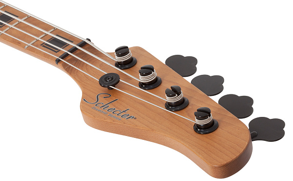 Бас-гитара SCHECTER [P-4 EXOTIC FVSB] 4-х струнная, корпус: болотный ясень, топ: зебравуд, гриф: запеченый клен, 21 лад, звукосниматель: EMG Metal Works P, цвет: Faded Vintage Sunburst (FVSB)