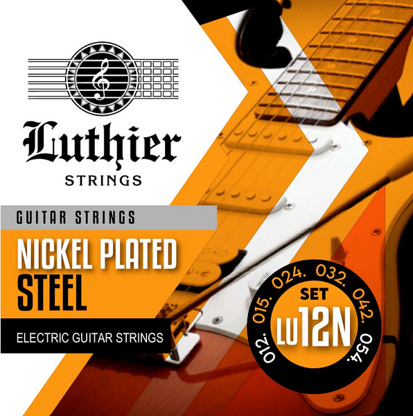 LU-12N Комплект струн для электрогитары, никелированные, 12-54, Luthier