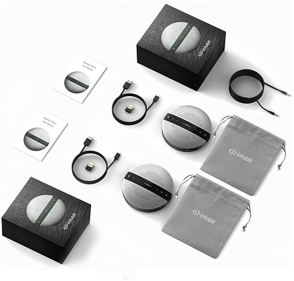 INFOBIT iSpeaker M400 - спикерфон всенаправленный USB, зона охвата - 5м,...