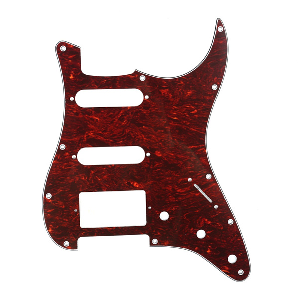 MX0330 Пикгард для электрогитары Fender Stratocaster HSS, 4 слоя, черепаший панцирь, Musiclily
