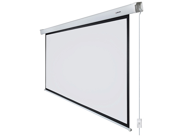 [LMC-100114] Экран с электроприводом Lumien [Master Control] 174x240 см (раб.область 130х232 см) (105") Matte White FiberGlass черн. кайма сверху 40 см 16:9