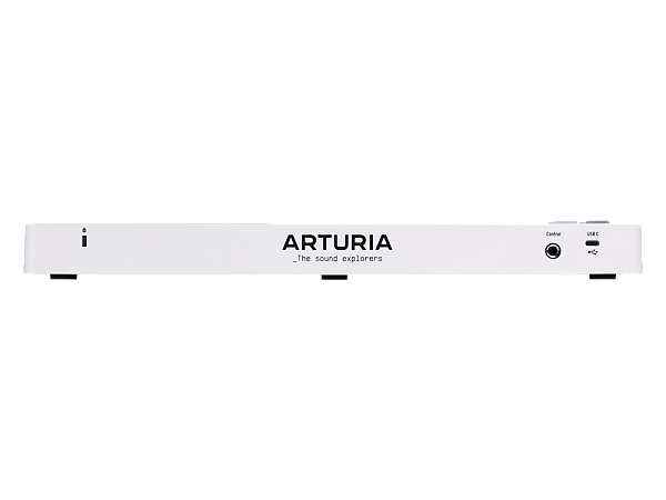 MIDI клавиатура [231511] Arturia [MicroLab 3 White] 25 клавиш, чувствительных к скорости нажатия, сенсорные полосы pitch и modulation, режим игры аккордами, разъем для подключения педали, type-c, ПО: Analog Lab Intro, Ableton Live Lite. Цвет - белый.