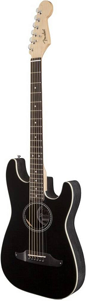 FENDER STRATACOUSTIC (V2) BLACK - Гитара электроакустическая шестиструнная