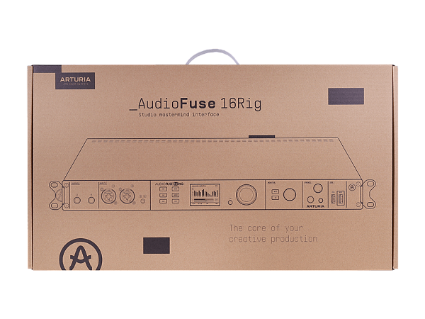 Аудиоинтерфейс USB [831001] Arturia [Audiofuse 16 Rig] 24бит/192кГц, 2 комбо входа XLR/1/4", 16 аналоговых входов, 10 аналоговых выходов, 2 выхода для наушников, 2 входа и 2 выхода ADAT, вход/выход Word Clock, MIDI (In/Out/Thru), 3 порта USB-A для подклю
