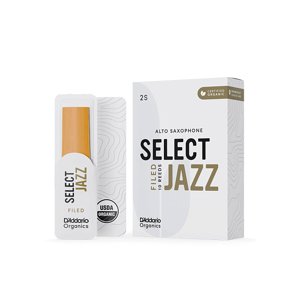 ORSF10ASX2S Organic Select Jazz Filed Трости для саксофона альт, размер 2S, 10 шт, D'Addario