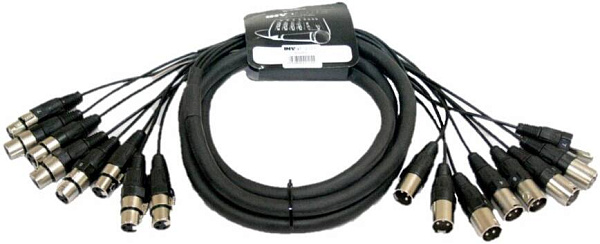 INVOTONE SNX 83 - аудио мультикорная система веерный хвост, 8 XLR MALE*8...