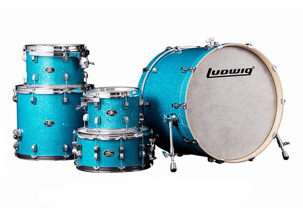 LCEM52206 Evolution Maple PRO Барабанная установка, голубая (3 коробки) Ludwig