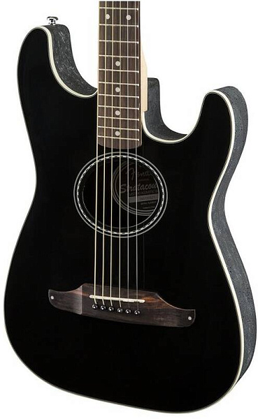 FENDER STRATACOUSTIC BLACK - Гитара электроакустическая