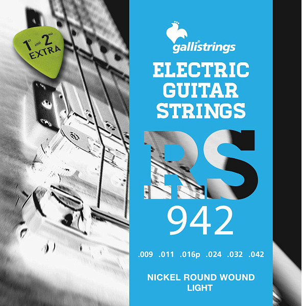 Комплект струн GALLI STRINGS [RS942] для 6-струнной электрогитары