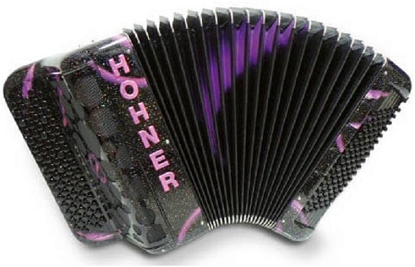 HOHNER Fun Power 120 black airbrush (B-Stepped) - Баян