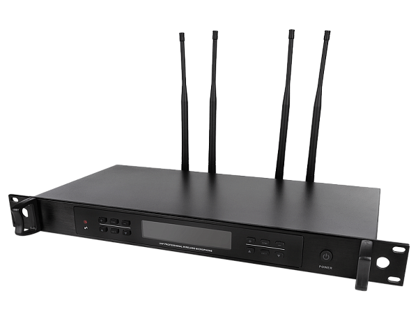 Микрофонная радиосистема Axelvox [DWS7000HT (TD Bundle)] UHF 710-726 MHz, True Diversity, 2 x 32 канала, LCD дисплей, 2х ИК порт, 2 ручных микрофона, 2 силиконовых кольца.