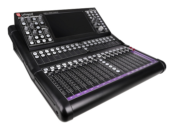Микшер Intrend [ITMIX-D16] цифровой, 48 каналов, 16 аналоговых входов, поддержка 2х блоков расширения входов/выходов ITMIX-DEX-168