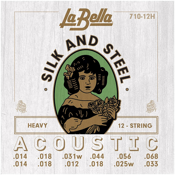 LA BELLA 710 12H - Струны для акустической 12-струнной гитары