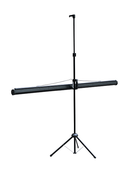 [LEV-100114] Экран на штативе Lumien [Eco View] 115x200см (раб.область109х194 см) (88") Matte White 16:9, цвет корпуса черный