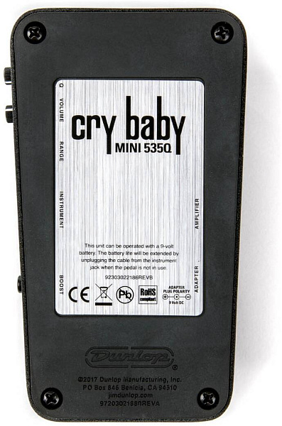 DUNLOP CRYBABY 535Q MINI-EA - гит. педаль "вау-вау"