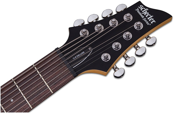 SCHECTER C-8 DELUXE SBK L/H - Леворукая электрогитара, 24 лада