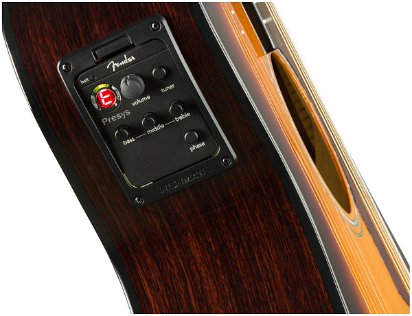 FENDER CC-140SCE Sunburst + Кейс - Гитара электроакустическая