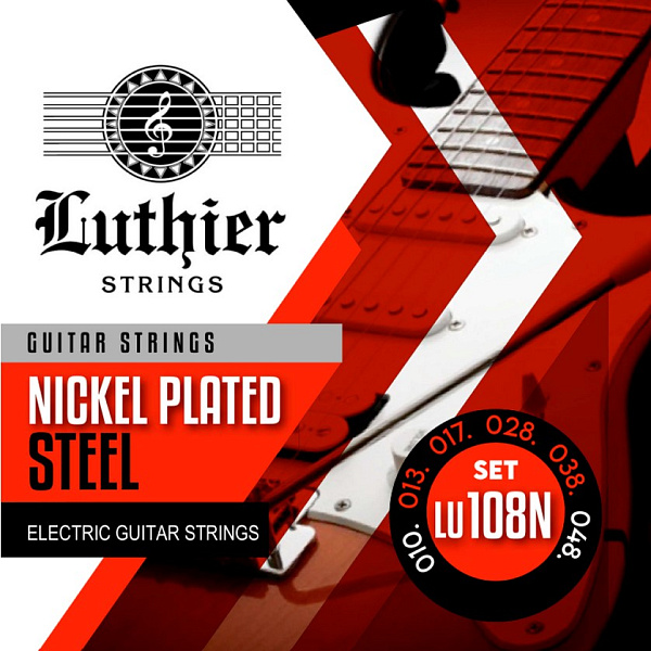 LU-108N Комплект струн для электрогитары, никелированные, 10-48, Luthier